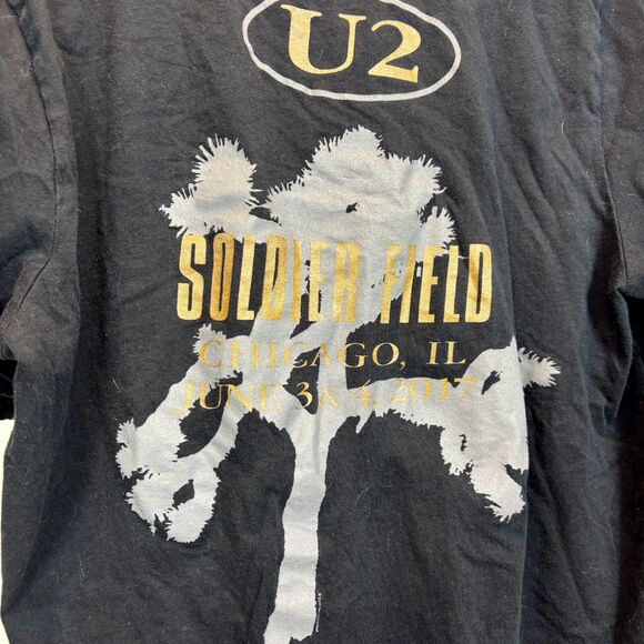 U2 The Joshua Tree Soldier Field 2017 Concert Tour Shirt Large Bono Rare - Picture 4 of 6